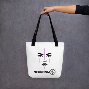 NEURØNIA Lyra Face Tote Bag