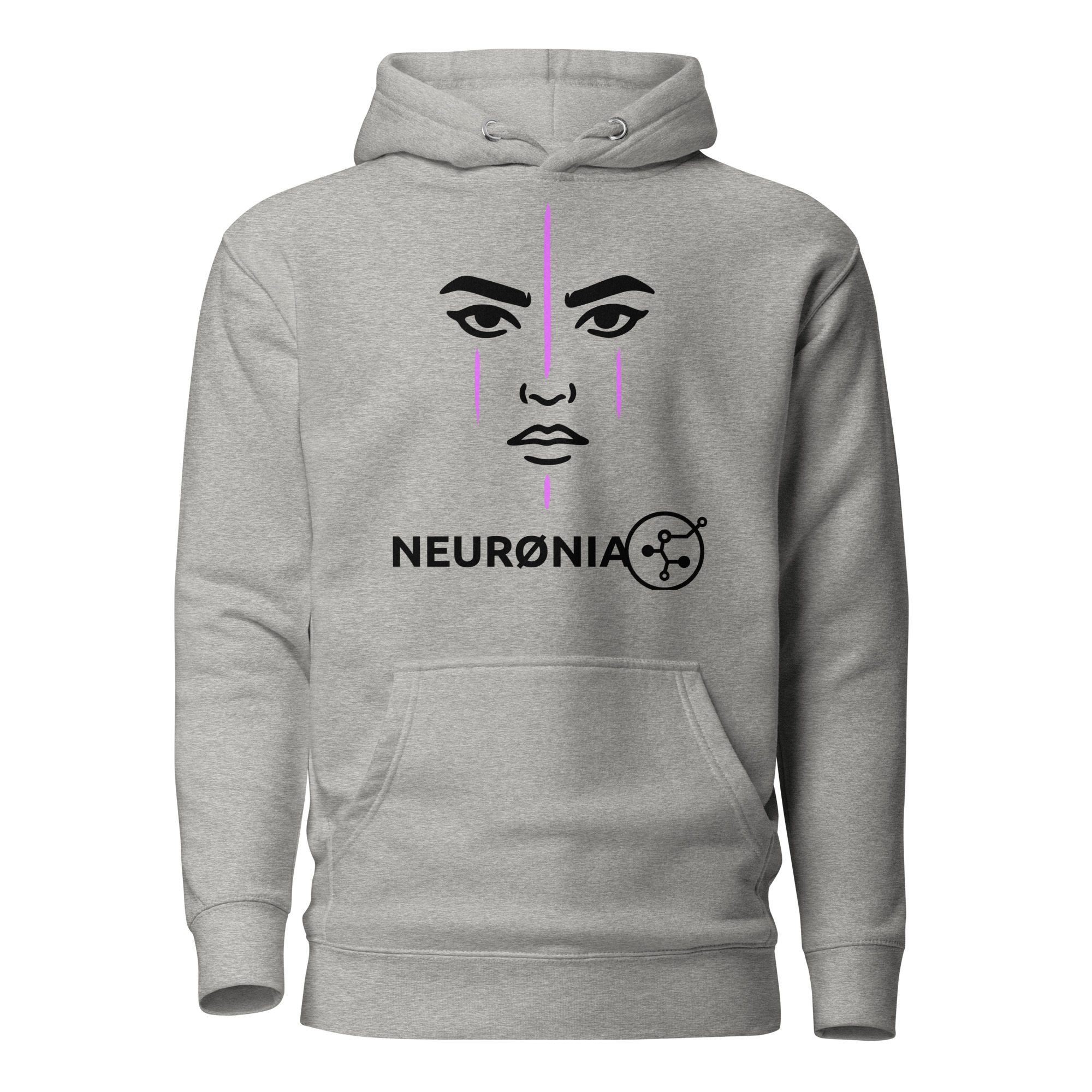 NEURØNIA Lyra Face Hoodie - Image 2